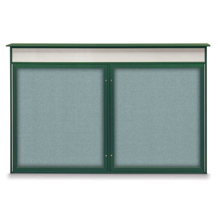 United Visual Products Open Faced Traditional Corkboard, 96x48" UV647A-GOLD-APRICOT